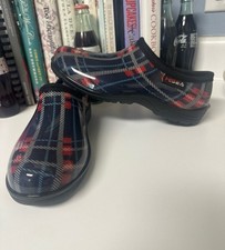 Womens Shoes Clogs Waterproof Non-Slip Rain Boot Slip-On by HISEA Size 6 Garden