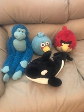 Lot of Stuffed Animal Plush Toys Angry Birds Shamoo USED