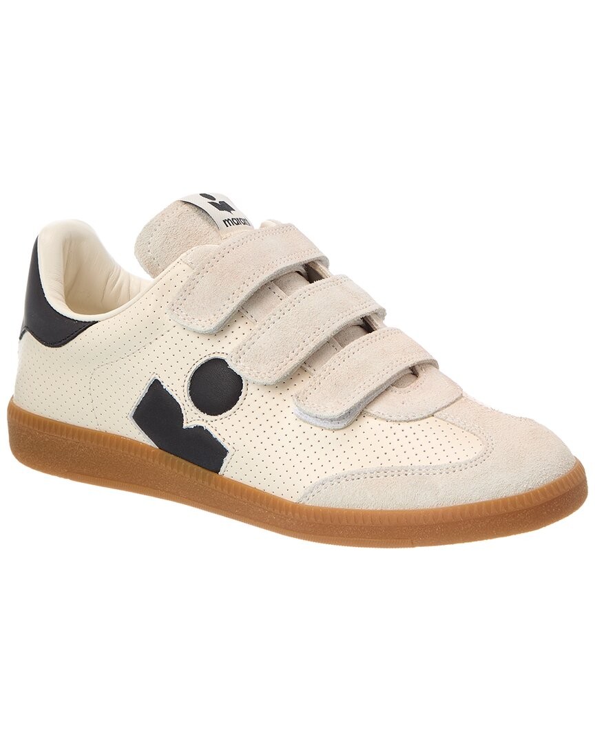 Isabel Marant Beth Leather - Suede Sneaker Womens White 39 65790₽