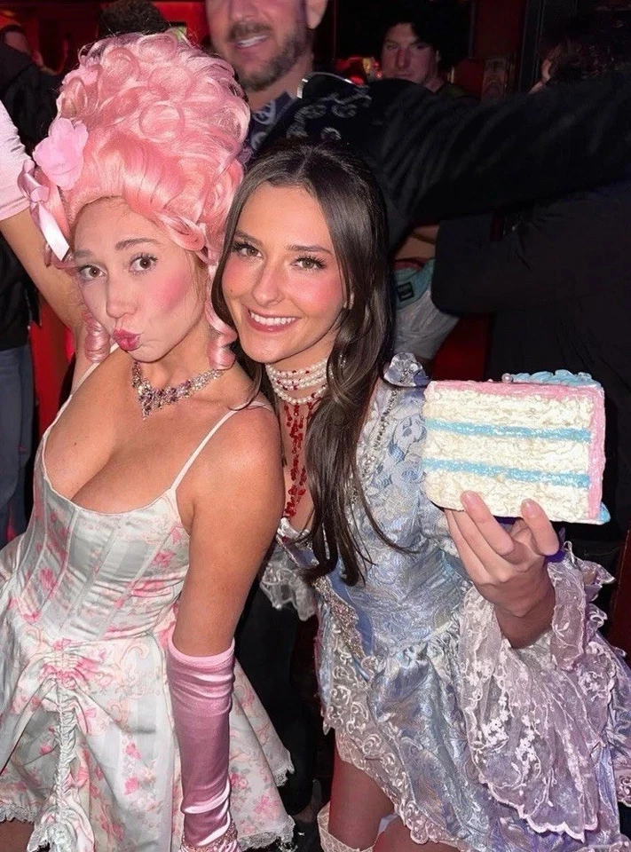 Vintage Playboy Marie Antoinette Blue Dress Costume With Hoop Skirt Fits S-Med - Image 4 of 4