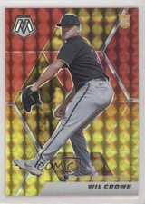 2021 Panini Mosaic Rookie Choice Fusion Red & Yellow Prizm 3/64 Wil Crowe 0st