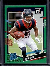 2023 Panini Donruss Tank Dell Press Proof Green RC Rated Rookie #341 Texans