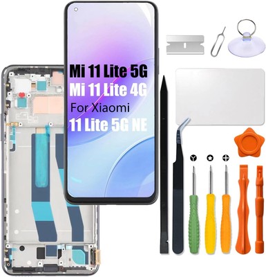 Replacement for Mi 11 lite 5G 11 lite 4G 5G NE LCD Screen with Frame