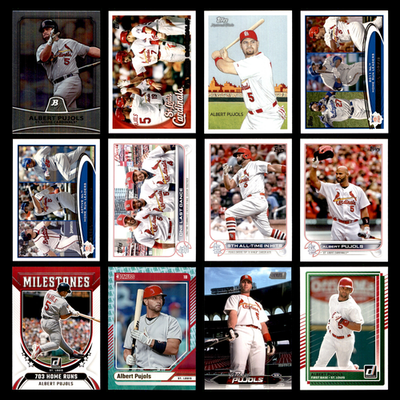Albert Pujols Lot 12 Different Baseball Cards 2010-2025 St. Louis