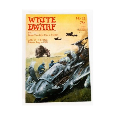 GW White Dwarf  #32 ''Tolkien's Rings in D&D, STL Ships in Traveller, Cha Mag VG
