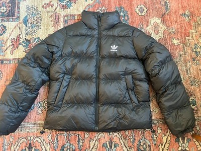 adidas puffer jacket | black | size S