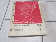 OEM AMF HARLEY DAVIDSON 1941 TO 1980 PARTS CATALOG FL MODELS, NO. 99456-80