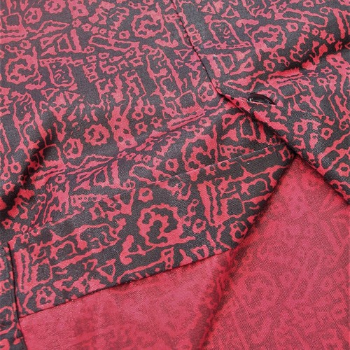 Men/s Red Leopard Print Shirt Thai Silk Blend Long/Short Sleeve Casual Small-3XL - Picture 12 of 19