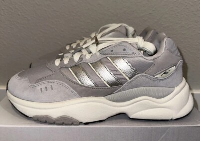 ADIDAS RETROPY F90 Suede  Grey Two/ Silver Metallic Sneaker HP6368 Mens Size 11 Adidas Originals Retropy F90 (Grey Two/Cloud White/Grey  main image 3