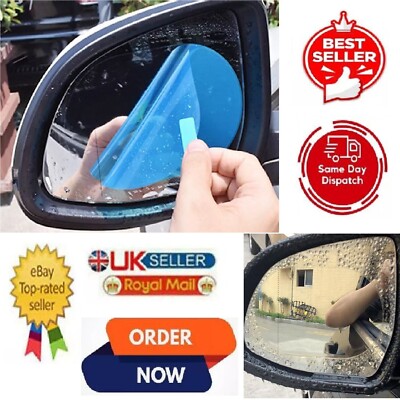 Car Rainproof Anti Glare Rear view Wing Door Mirror Sticker Fog Rain Film Shield