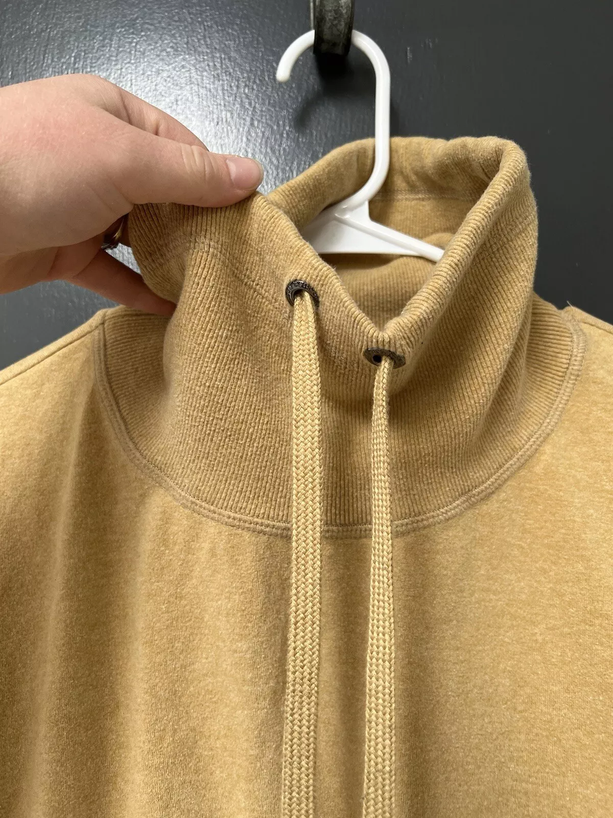 sweaty-betty drawstring cowl neck thumbholes hoodie