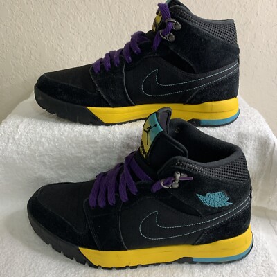 Nike Air Jordan 1 Trek Black Gamma Blue Varsity Maize 616344-089