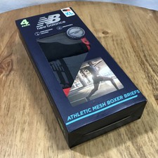 New Balance Mens Athletic Mesh Boxer Briefs 4 Pack Mens Size XL 40-42 Underwear