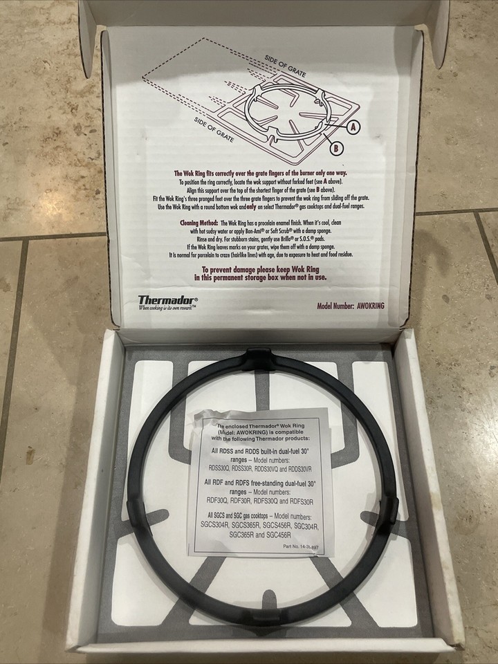 Thermador Wok Ring New! Black M AWOKRING eBay