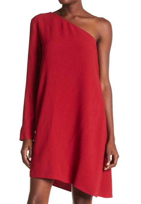 Theory Rosina One Sleeve Crepe Dress Crimson Red 2 NWT $355 | eBay