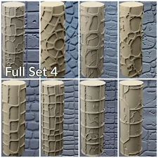 Cobblestone Clay Texture Roller, art craft diorama STL Loot Factory (Set 4)