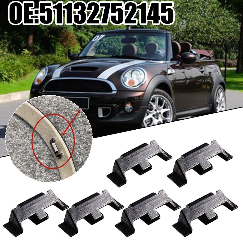 6pcs Headlight Trim Ring Clips for Mini For Cooper R55 R56 R57 R58 R59