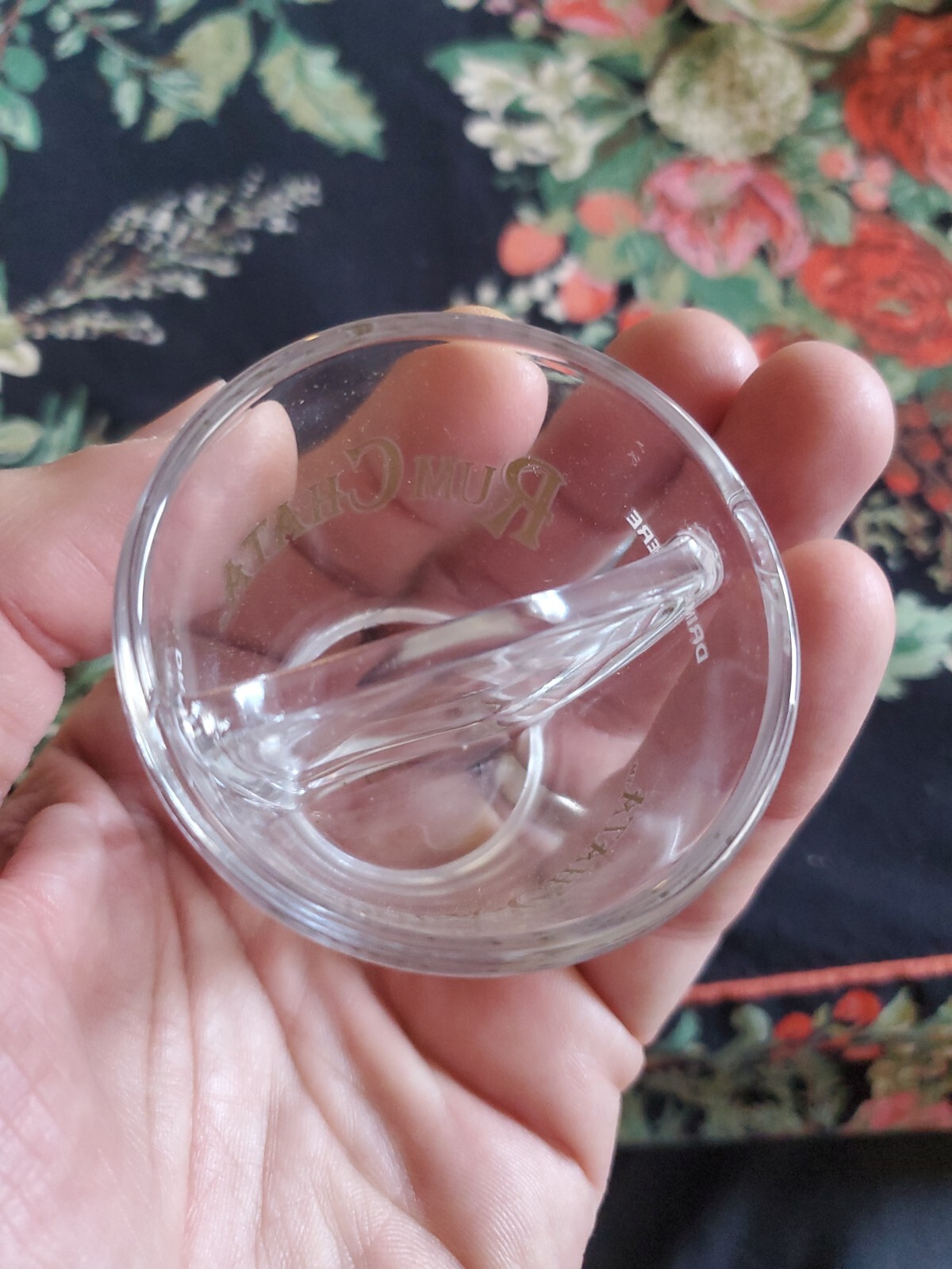 2 New Rum Chata ShotAChata Divided Shot Glasses Unique Split Glass