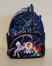 Loungefly Disney The Little Mermaid Ursula Lair Glow Mini Backpack Bag NWT