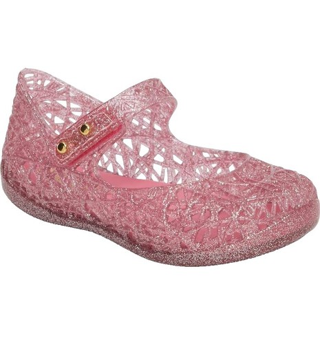 Mini Melissa Size 9C Polibolha Blue Rubber Jelly Sneakers Girls