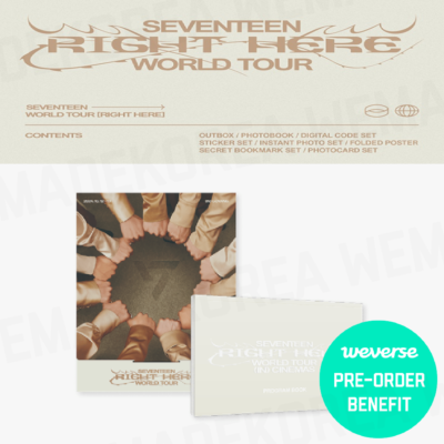 SEVENTEEN World Tour RIGHT HERE Digital Code + Program Book Set
