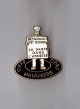Pin's la poste / Restaurant PTT Rouen - maladrerie (signé Arthus Bertrand)