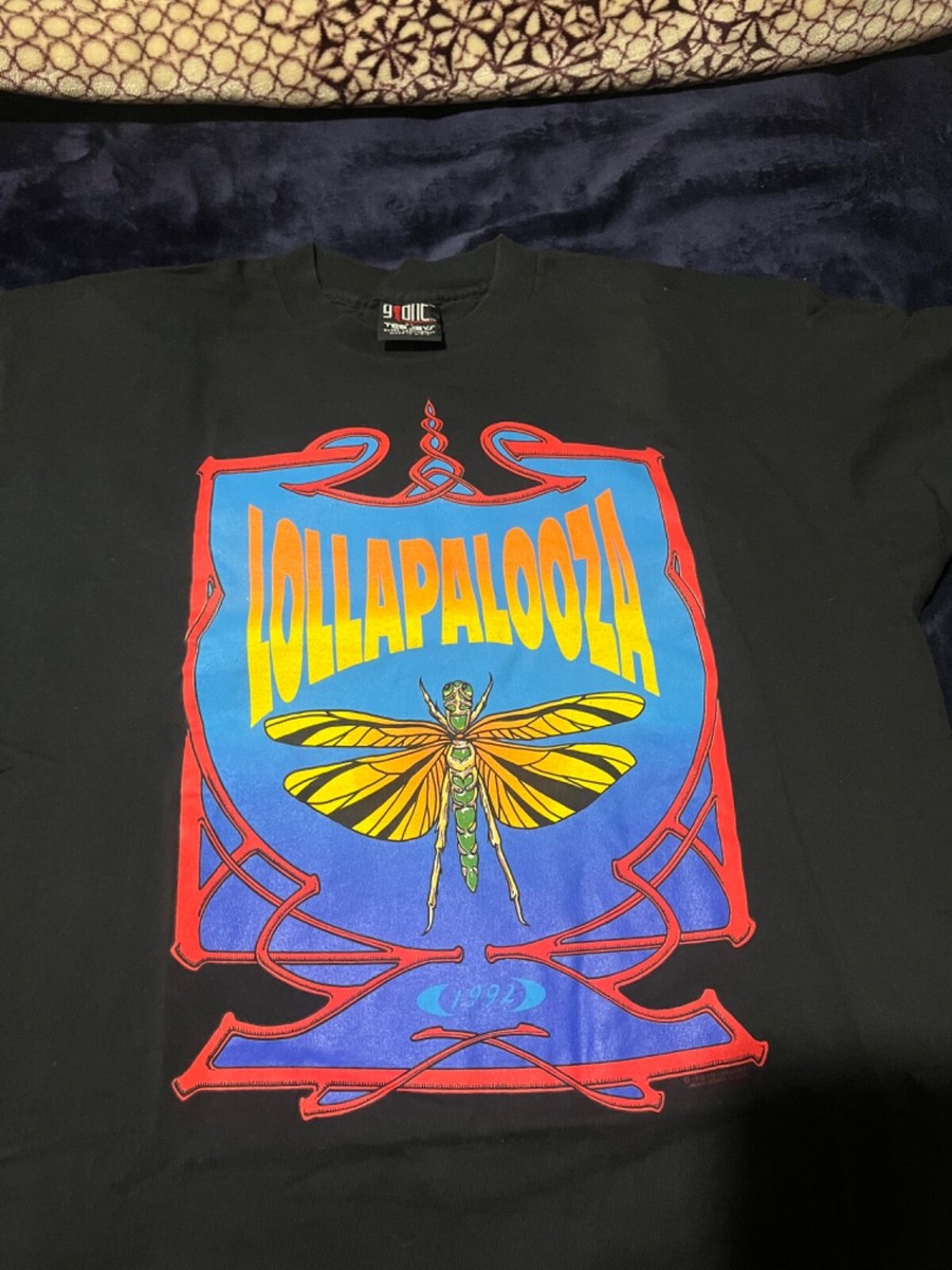 Lollapalooza'92 vintage concert T shirt Pearl Jam , Red Hot Chilli