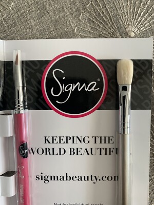 Sigma E25 Blending Brush Travel size & E05 Eyeliner Brush Travel size NEW