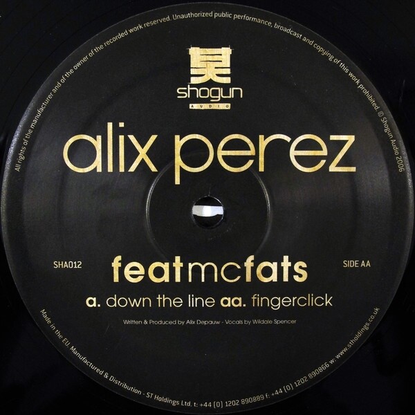 Down The Line (feat. MC Fats) 12" Vinyl