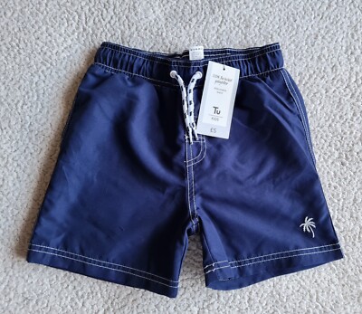 Jungen Badeshorts blau mit Palme Alter 6 Jahre/H 116 cm nagelneu mit Etikett