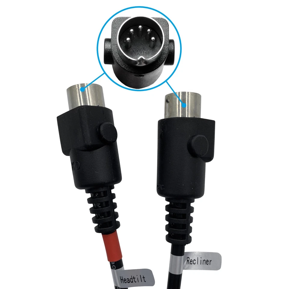 Reclinable eléctrico Kaidi KDH166-003 4 botones 5 pines interruptor control manual con puerto USB Foto 4 de 4