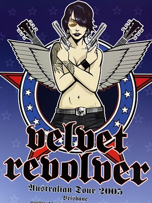 VELVET REVOLVER Australian Tour 2005 Digital Print Poster by