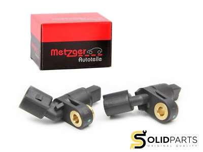 2x ORIGINAL METZGER ABS SENSOR RADDREHZAHL FÜHLER VORNE FÜR AUDI SEAT SKODA VW