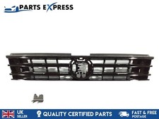 VOLKSWAGEN TIGUAN MK2 R LINE 2016-2021 FRONT BUMPER UPPER GRILL GLOSS BLACK