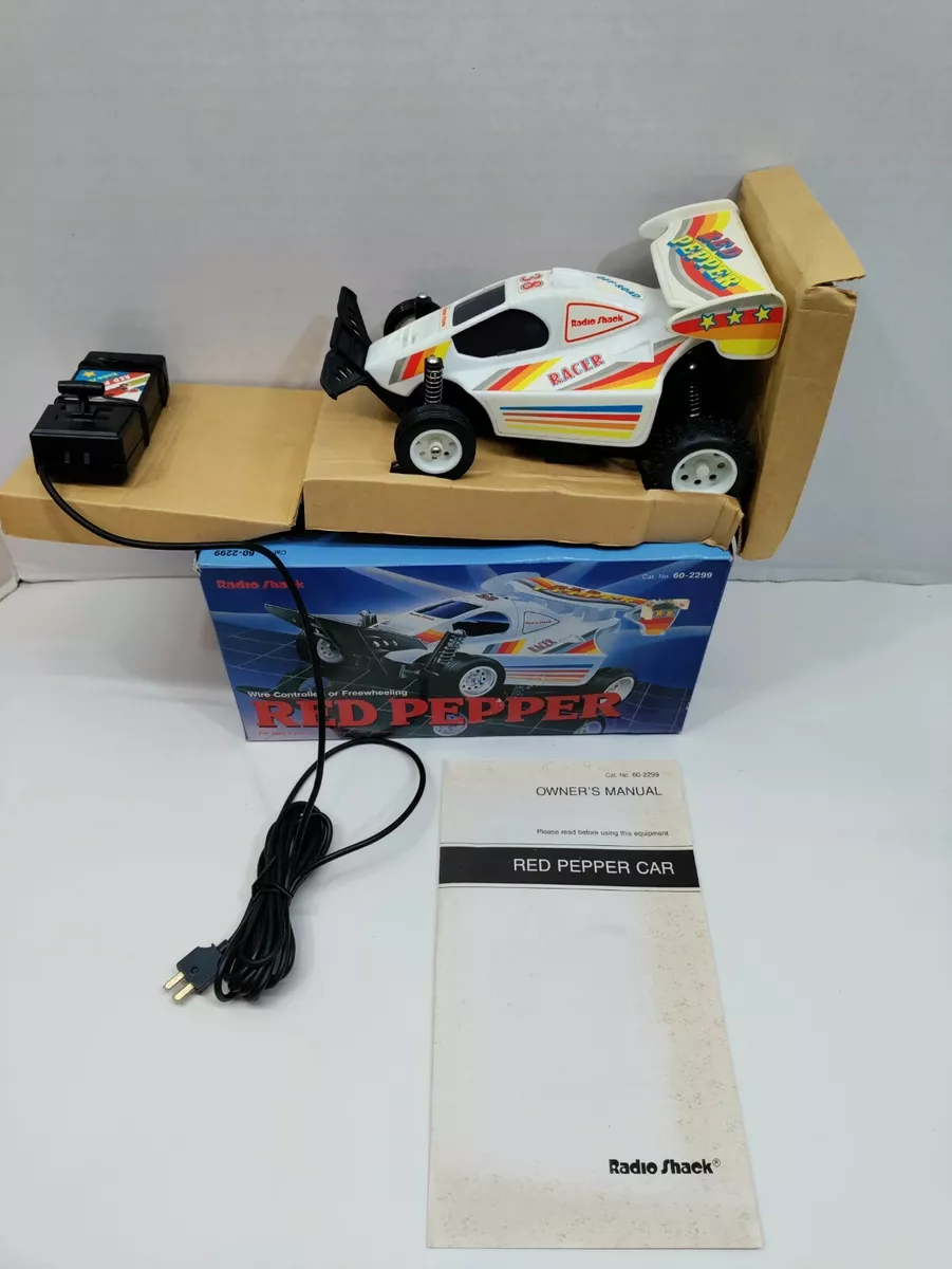 Vtg Radio Shack Red Pepper Wired RC Car NOS In Box Complete 60 2299 1980s