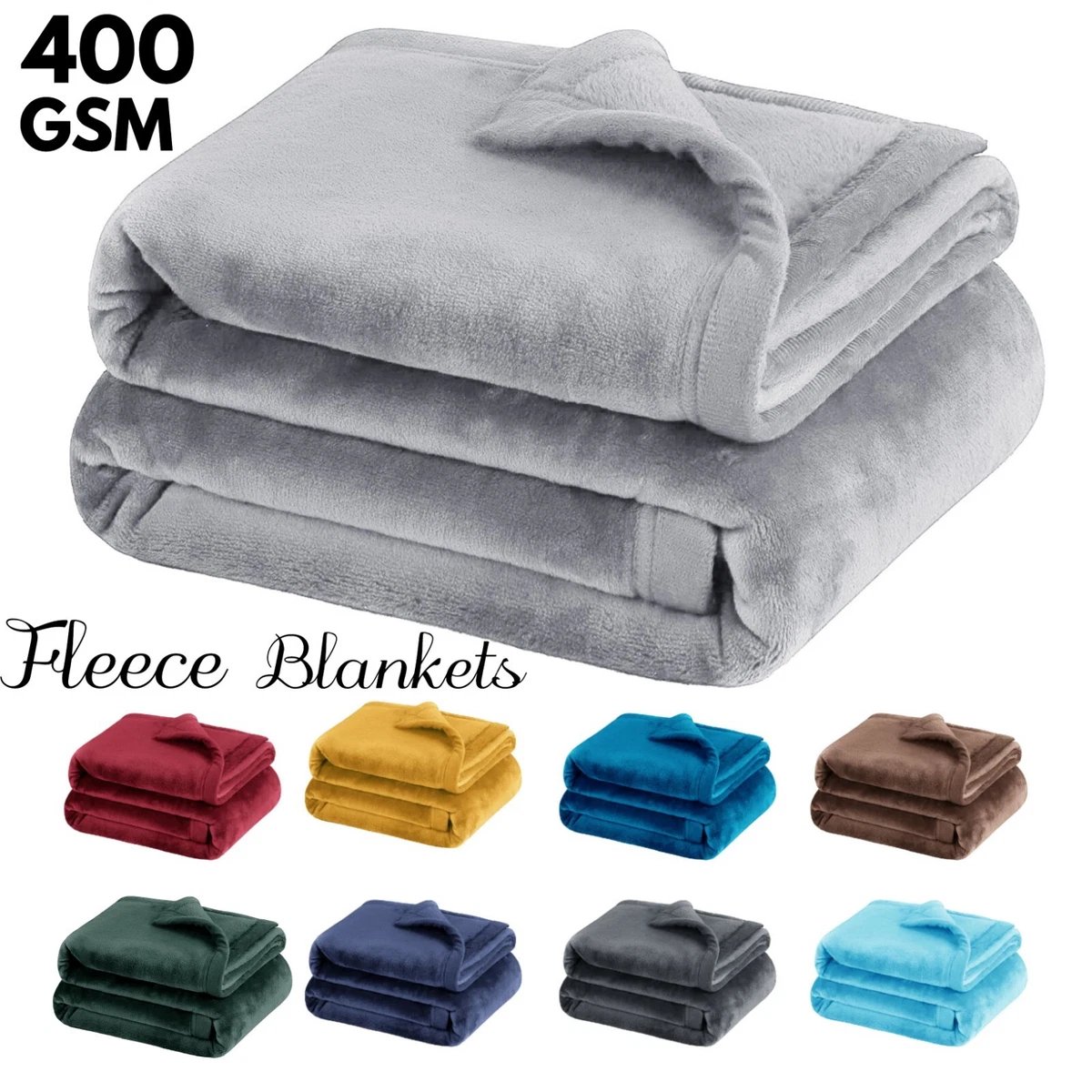 Thick Fleece Blanket Bed Sofa Throw Luxury Soft Warm Thermal Camping  Blankets | eBay