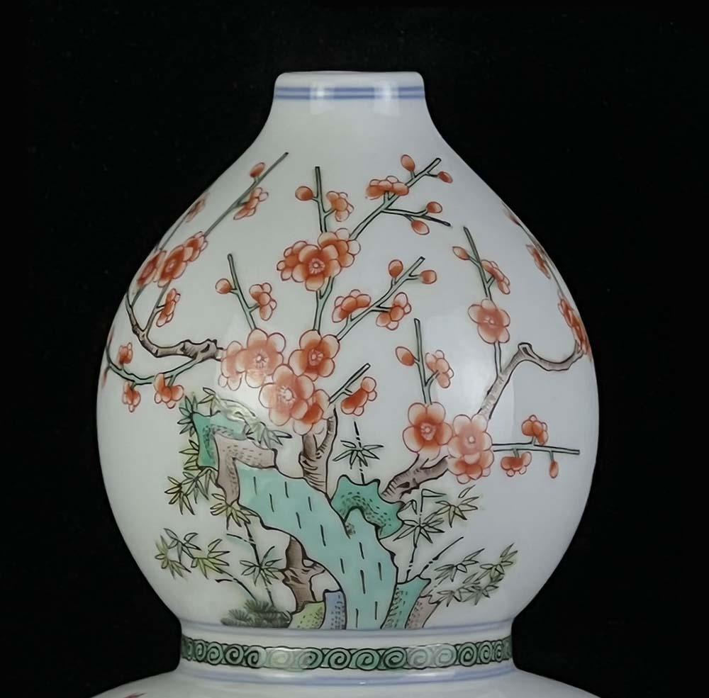 ローズファミリー OLD RARE CHINESE FAMILLE ROSE VASE WITH KANGXI MARKED (WX362
