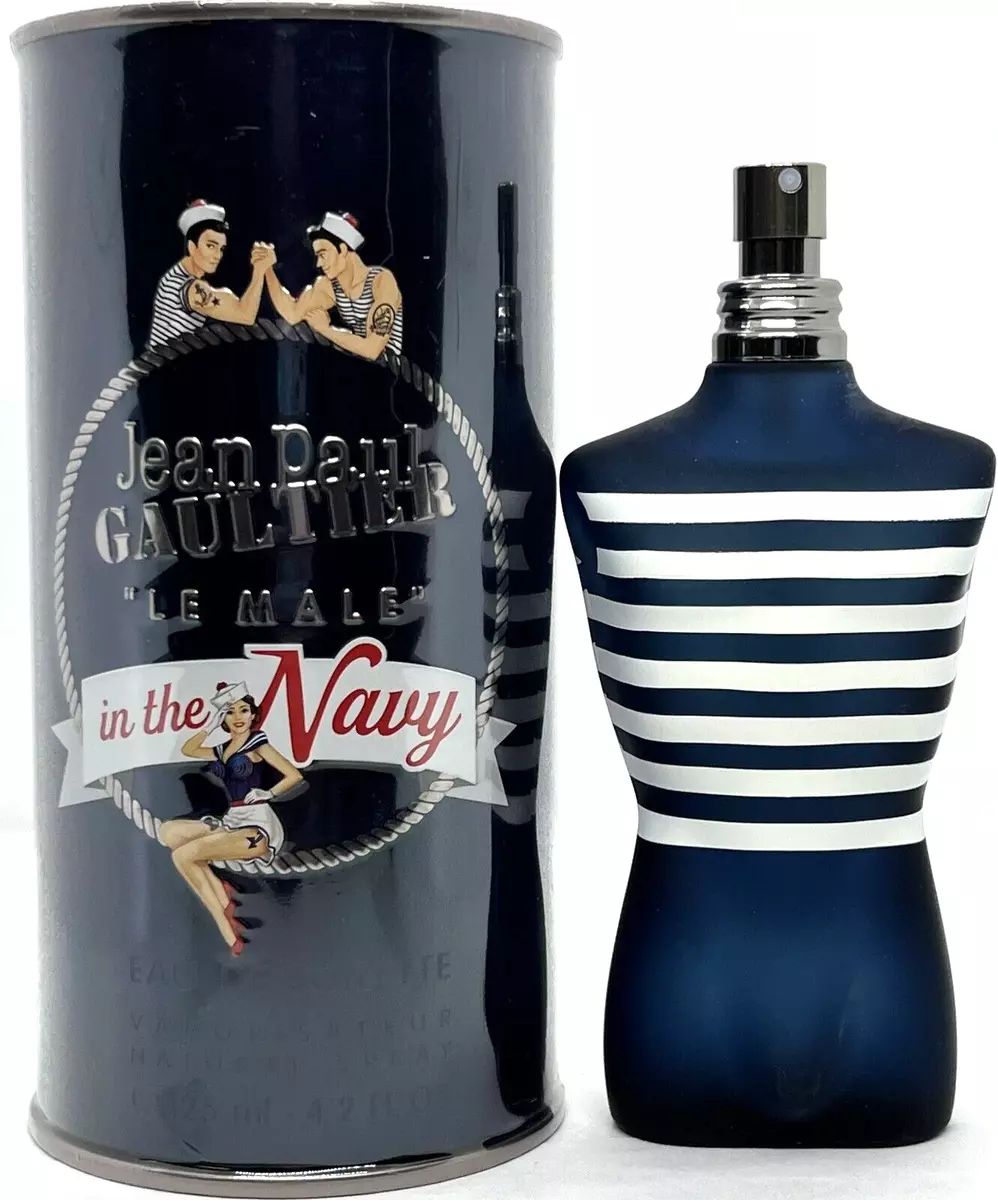 JEAN PAUL GAULTIER LE MALE IN THE NAVY EDT SPRAY FOR MEN 4.2 Oz