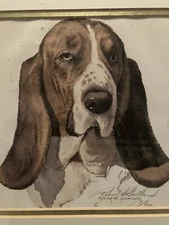 Robert Gartland Oklahoma Bassist Hound Signed Art Numbered Rare Dog