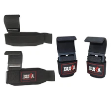 Weight Lifting Straps Power Training Gym Hook Grips Gloves Wrist Support Lift   