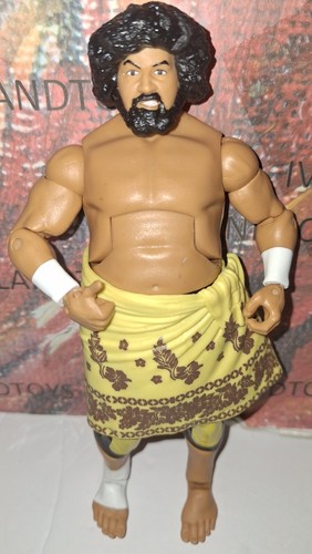 WWE Wild Samoans Afa Action Figure Mattel Elite Wrestling WCW Hall Of Fame