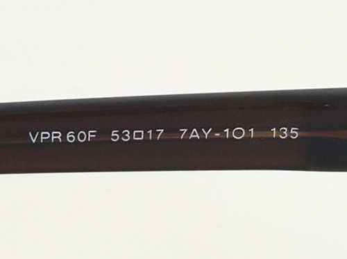 PRADA VPR 60F EYEGLASSES 53-17-135 7AY-101 FRAME ONLY - Picture 5 of 13