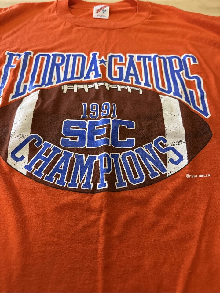 Vintage Florida Gators  Football 91 Sec Champions T Shirt Men’s XL Made USA - Image 2 of 4