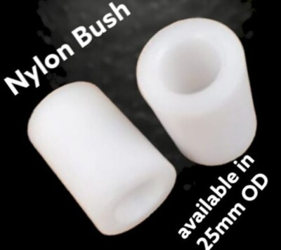 16x25x20mm Nylon Bush Abstandhalter Abstehen Abstand Rohr Erhöhung Hülse Rohr x 2 Stück
