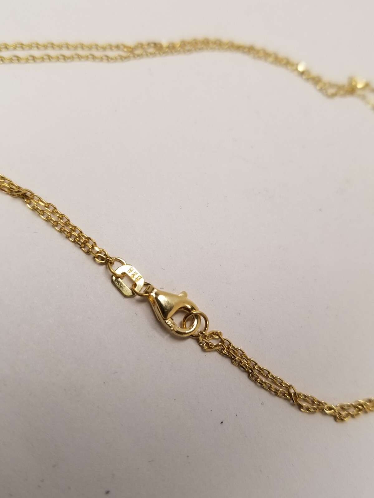 Gold Plated Sterling Silver Tiny "D" Initial & Pe… - image 5