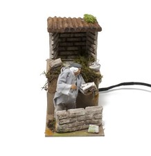 Pastore per Presepe in Movimento Il Muratore Statuina Terracotta 10 cm