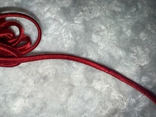 9.3 yards brick red satin CORD spaghetti strap string corset ties 3/16" wide