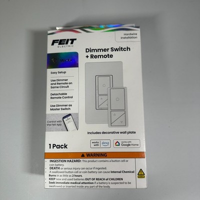   NEW Feit Electric 200W Smart WiFi Dimmer w/ Remote   Sealed  