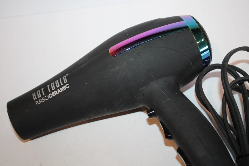 Hot Tools HT7007 Turbo Ceramic Ionic Hair Dryer 1875W Black Tested Works - Image 4 of 4