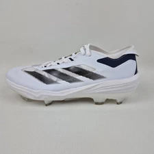 Adidas Adizero Impact TPU Baseball Cleats Men's Size 8.5 White/NavyBlue IH3461